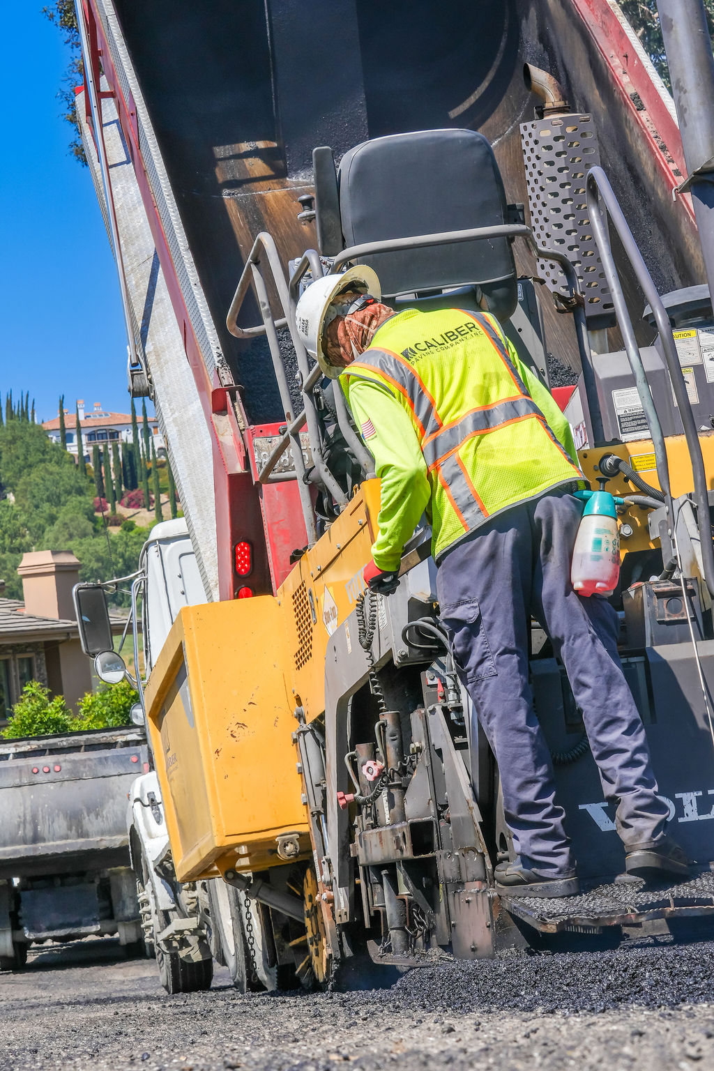 Caliber Paving crew at work